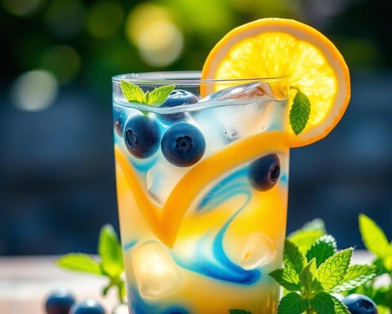 Blueberry Lemonade Cooler: Zacht en sprankelend