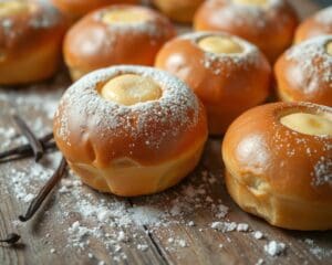 Briochebroodjes met een vleugje vanille