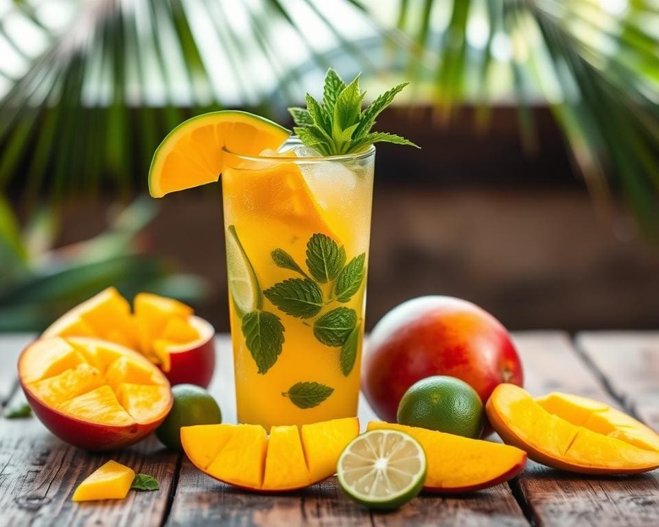 Cocktail recept voor Mango-Limoen Mojito