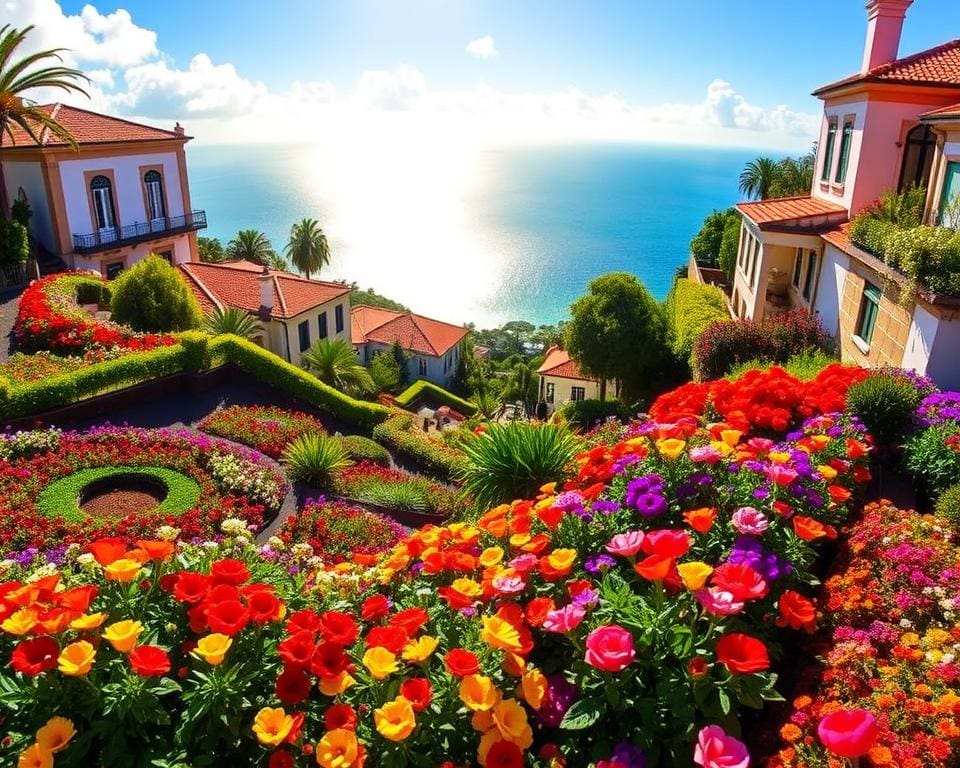 Funchal hoofdstad van Madeira vol bloemen en zon