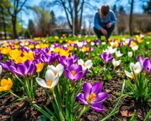 Hoe plant je krokussen voor een kleurrijk gazon?