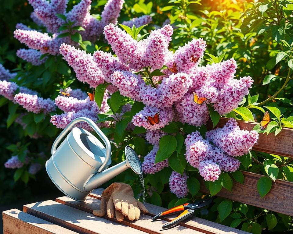 Hoe verzorg je een sering in de zomer?