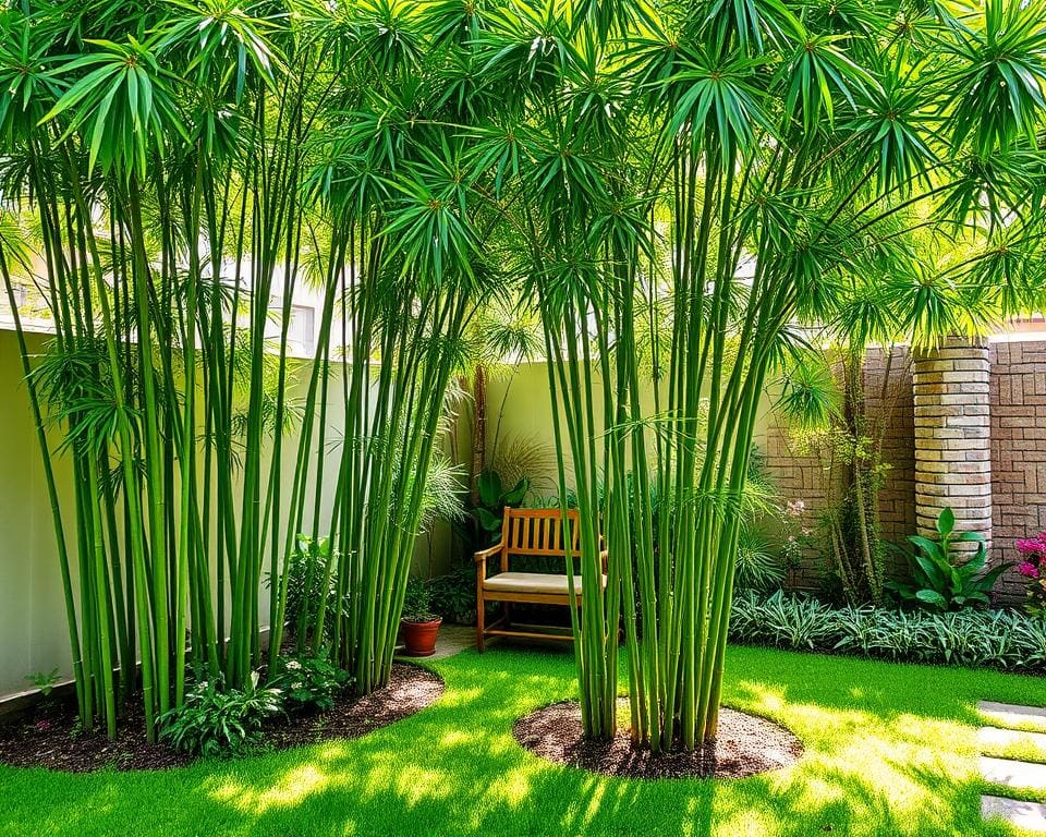 Kun je bamboe in een kleine tuin planten?