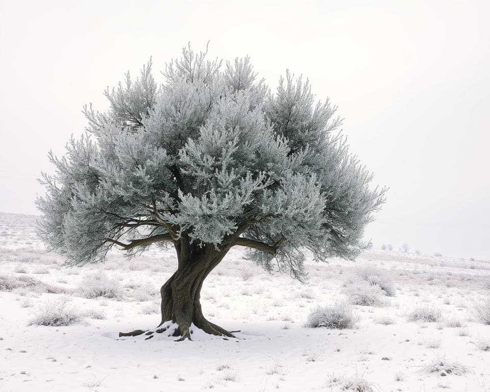 Kun je een olijfboom buiten laten overwinteren?