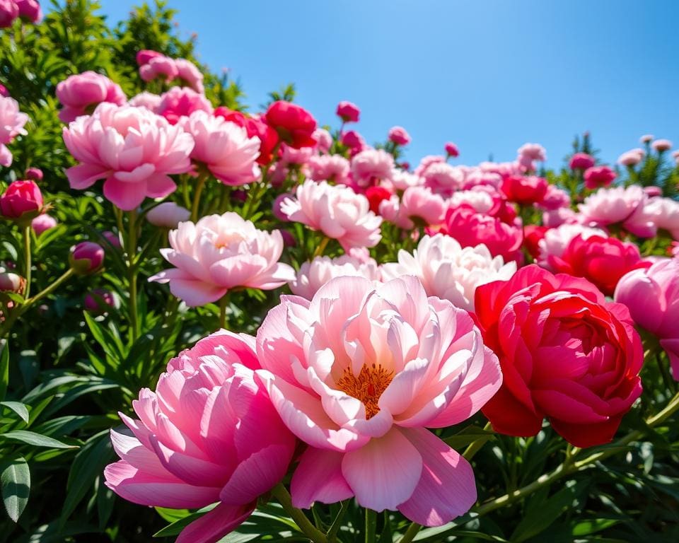 Kun je pioenrozen in volle zon planten?