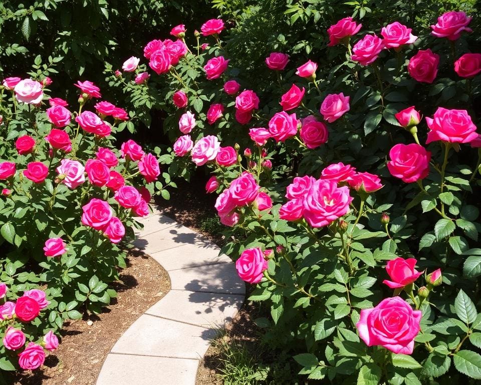 Kun je rozen planten in een kleine tuin?