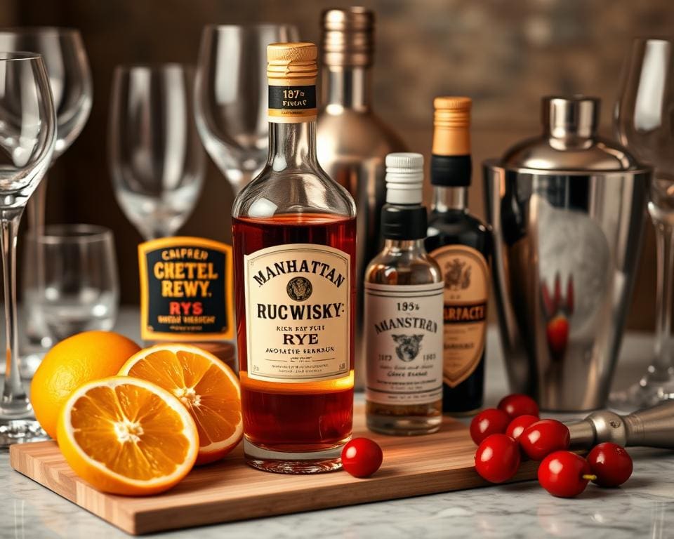 Manhattan-cocktail ingrediënten