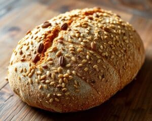 Meergranenbrood met lijnzaad en sesamzaadjes