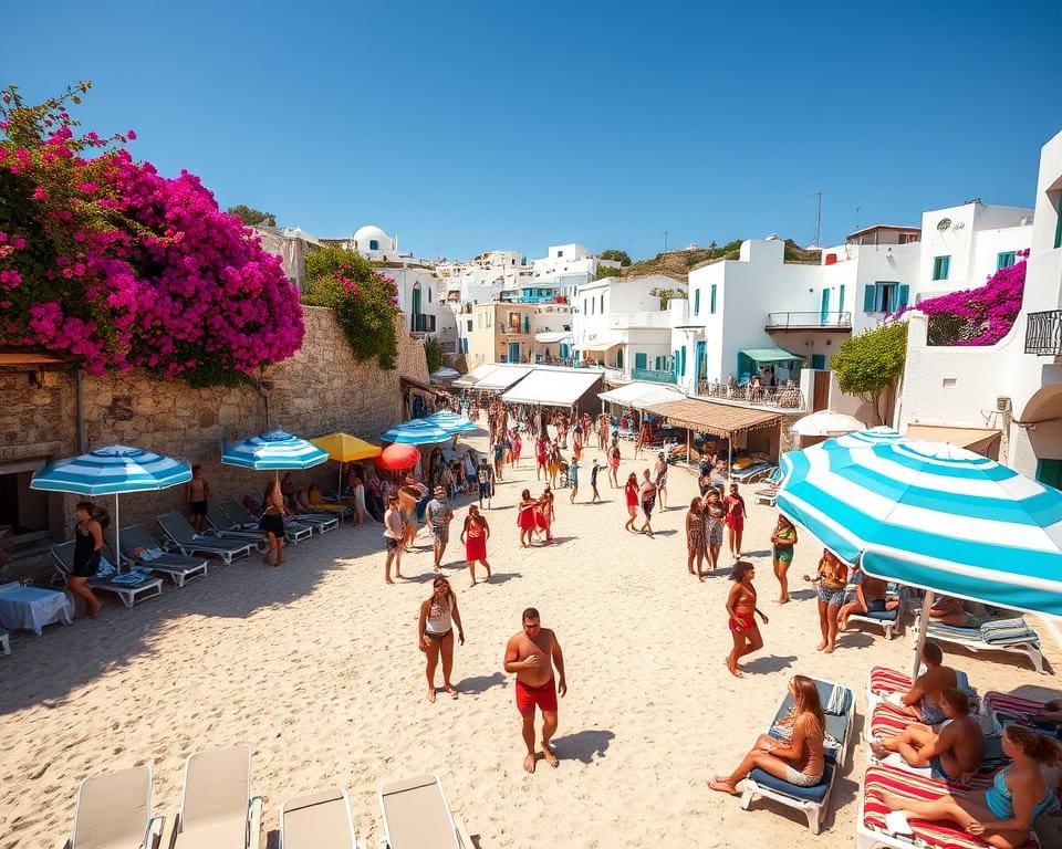 Mykonos strandfeesten en authentieke dorpen