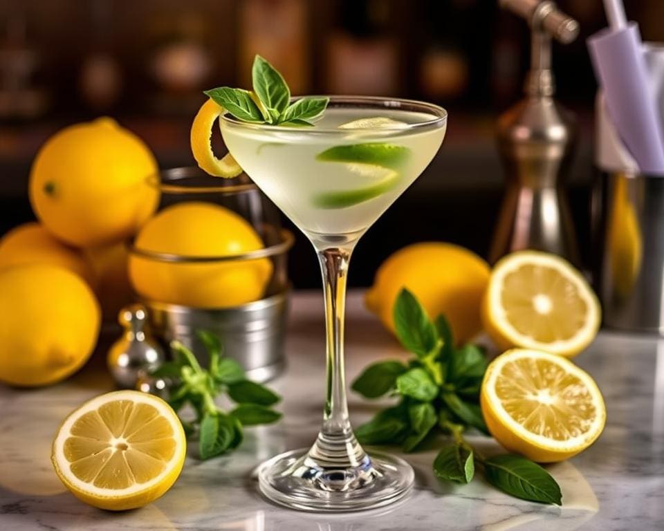 Recept voor Lemon Basil Martini