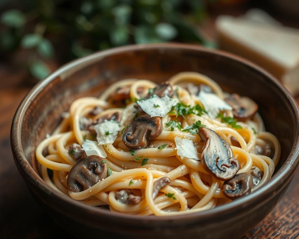 Romige pasta met truffelsmaak