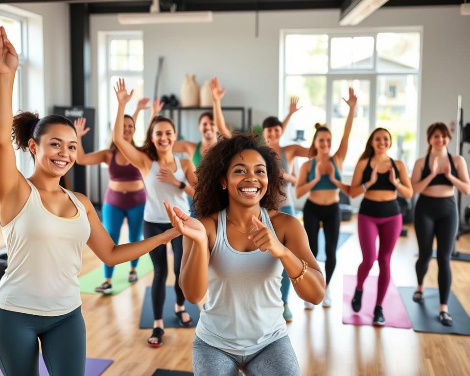 Vind motivatie in een ondersteunende fitnessgroep