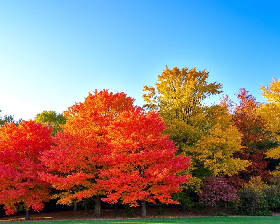 Welke bomen geven spectaculaire herfstkleuren?