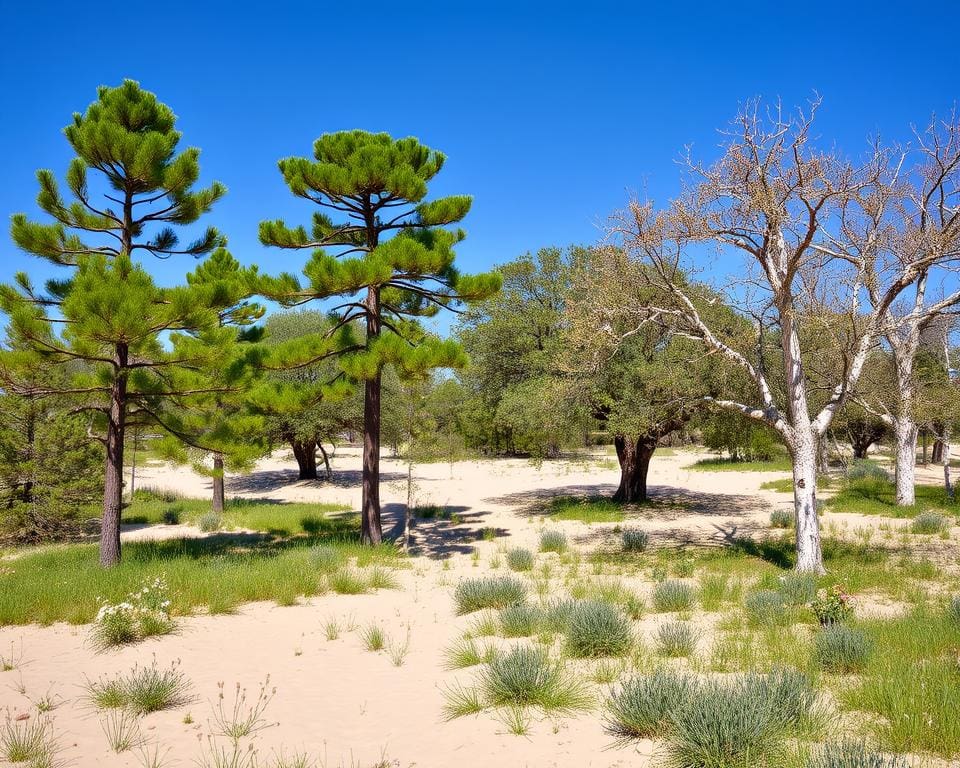 Welke bomen groeien goed op zandgrond?