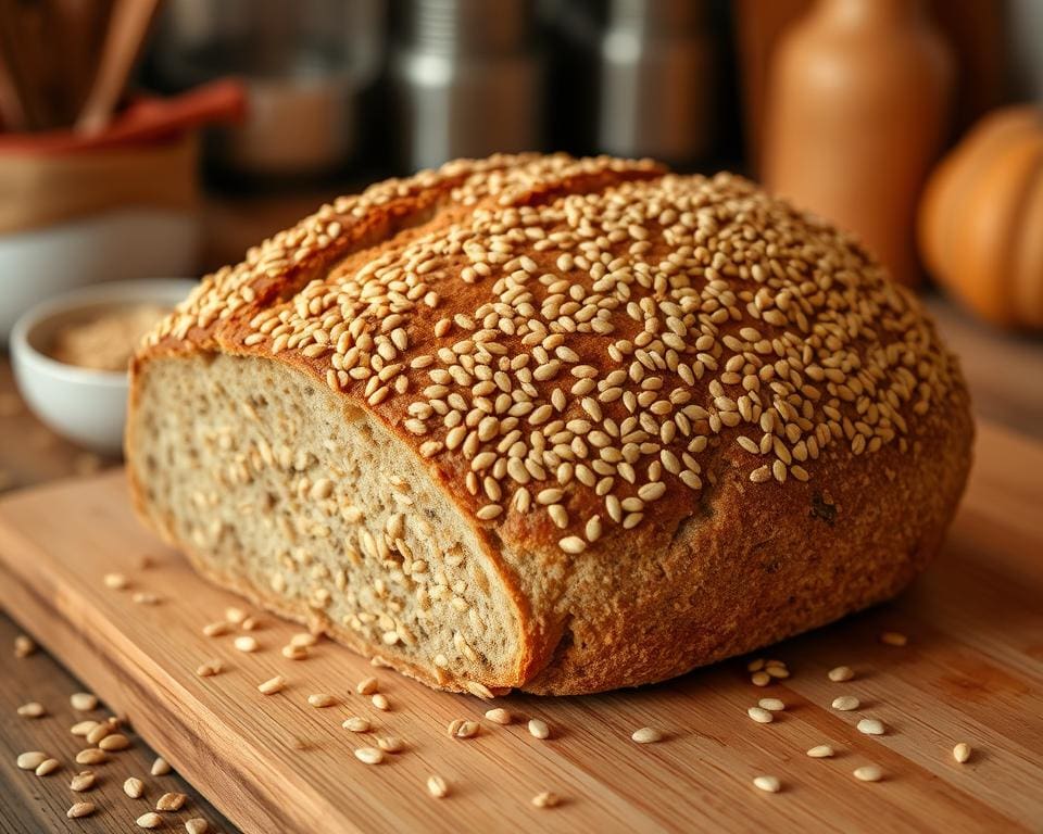 heerlijk brood met sesamzaad