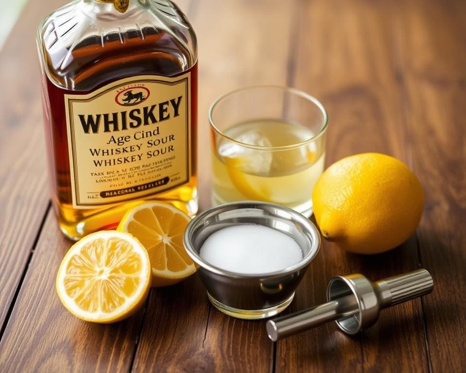 ingrediënten Whiskey Sour