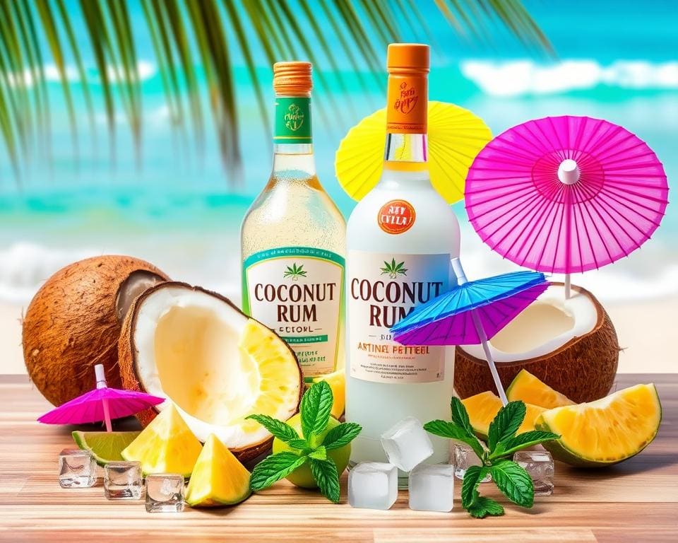 ingrediënten kokosrum cocktail