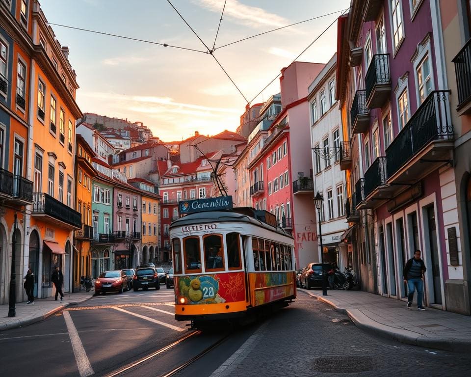 tram 28 in Lissabon