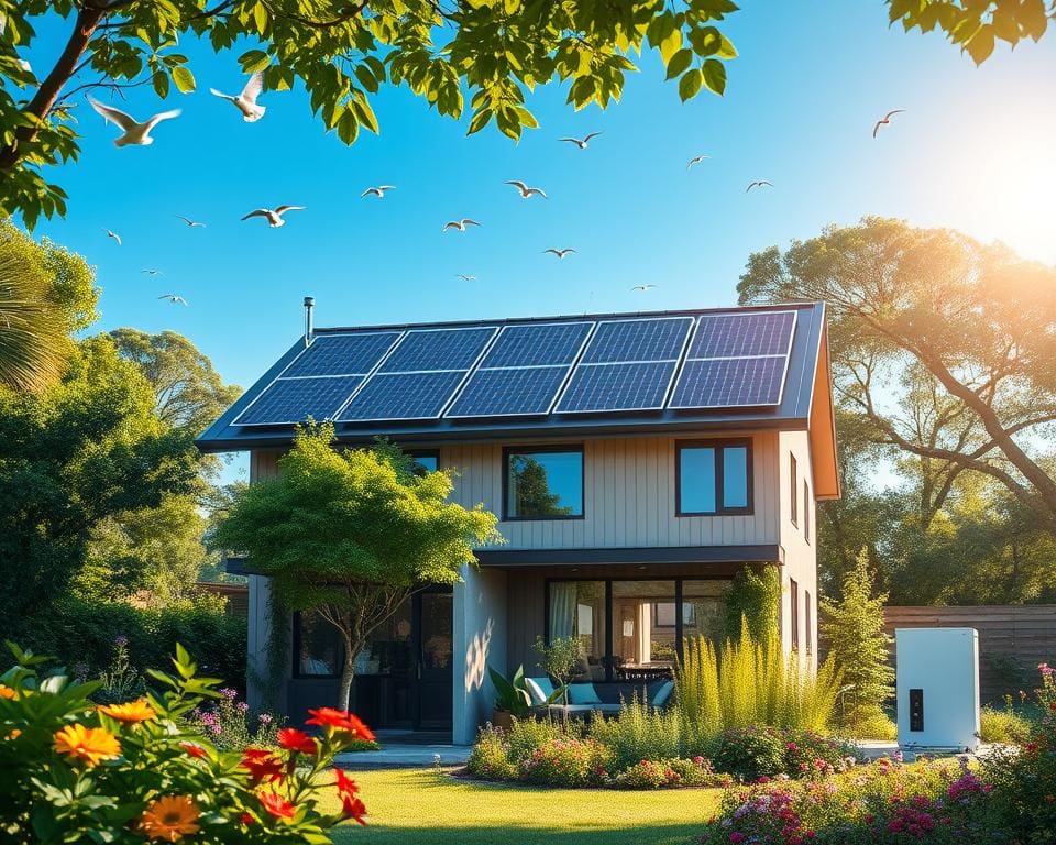 zelfvoorzienende energie voor woningen met zonnepanelen en batterijen