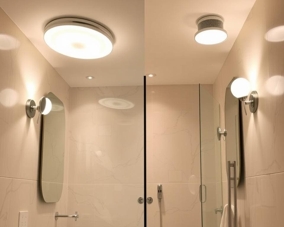 Badkamerverlichting met sensor