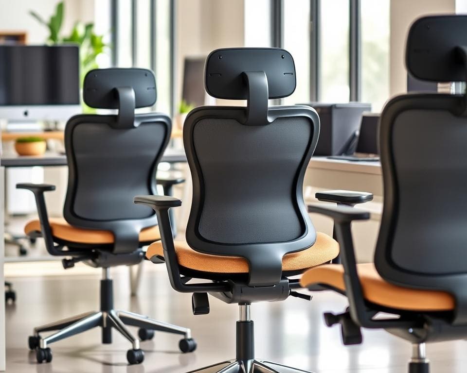 Bureaustoelen met verstelbare lendensteun