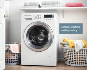 Compacte wasdroger met kinderbeveiliging: veilig en handig