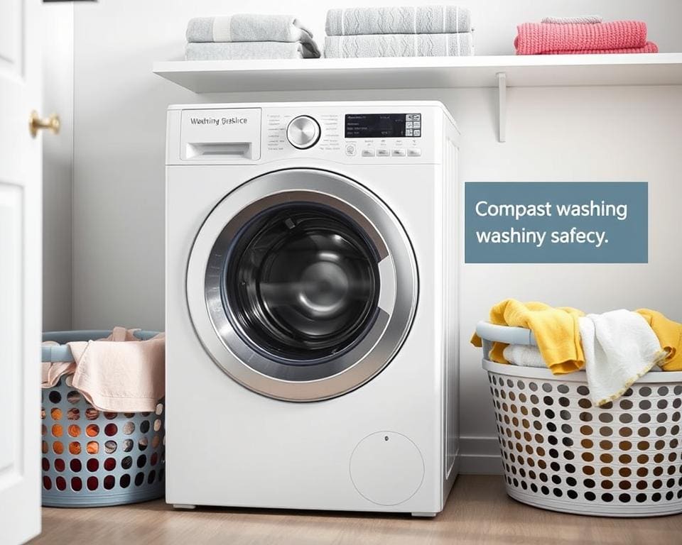 Compacte wasdroger met kinderbeveiliging: veilig en handig