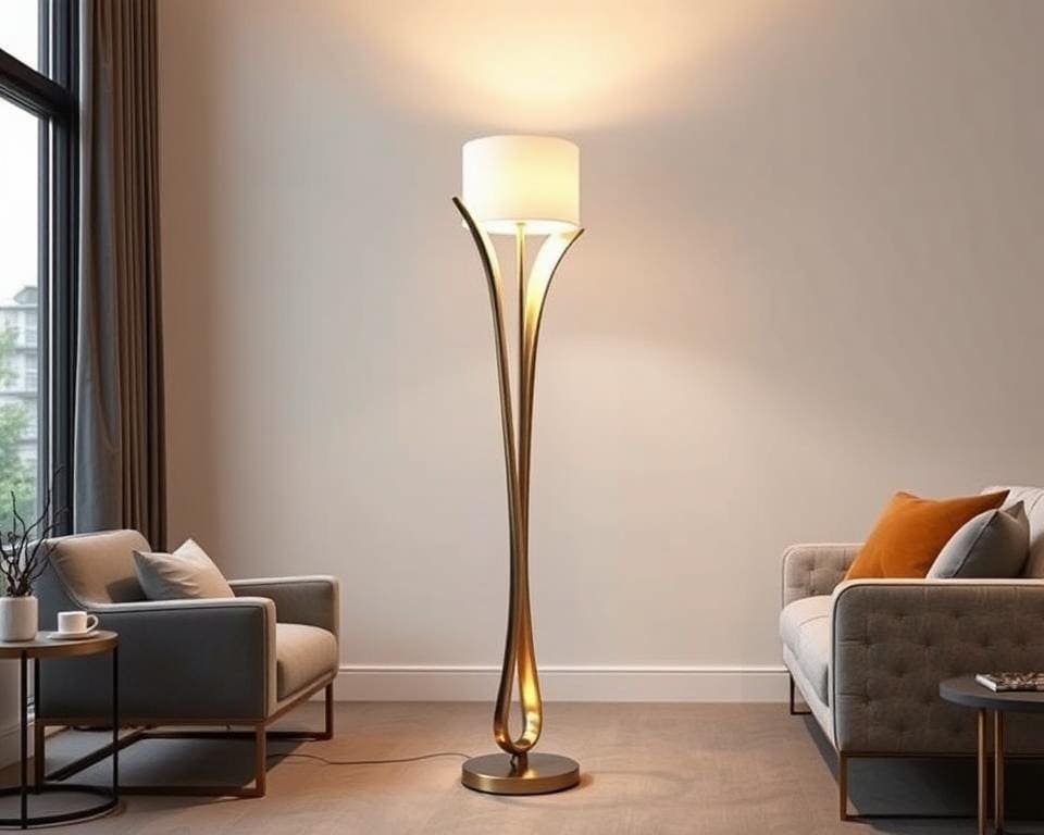 Design vloerlamp met gouden accenten: elegant en trendy