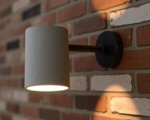 Design wandlamp in betonlook: industrieel en sfeervol