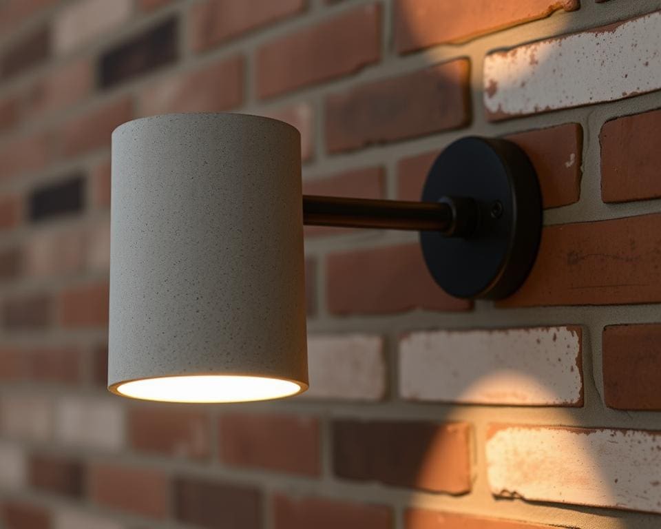 Design wandlamp in betonlook: industrieel en sfeervol