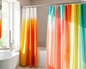 Douchegordijnen met waterafstotende coating