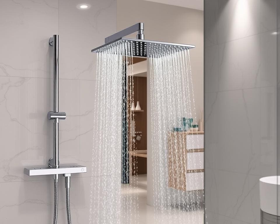 Douchepanelen met een meervoudige straaloptie