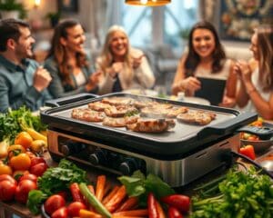 Elektrische bakplaat voor binnen: ideaal voor feesten