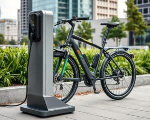 Elektrische fietsenstandaard met oplader: handig en veilig