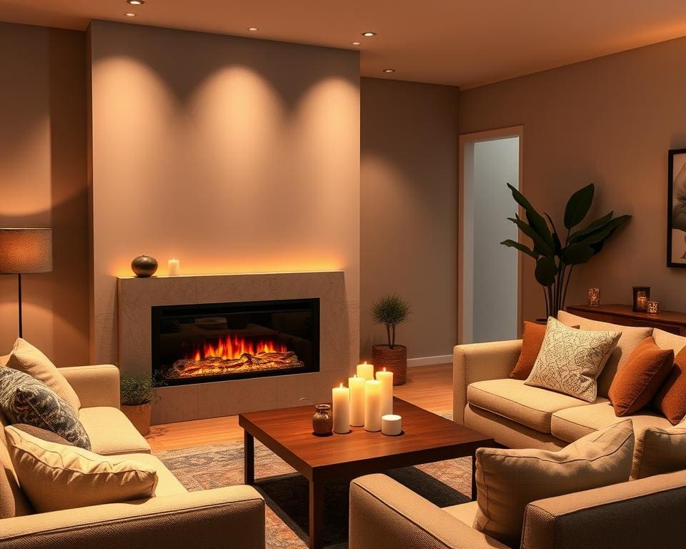 Elektrische haard met waterdamp: sfeer en realisme