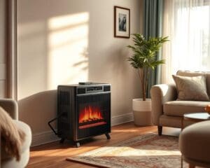 Elektrische kachel met vlammeneffect: sfeer en warmte gecombineerd