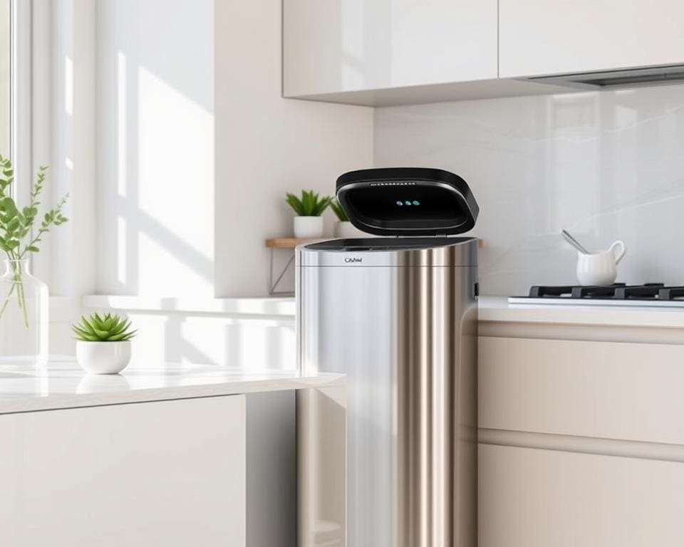 Elektrische prullenbak met sensor: hygiënisch gemak