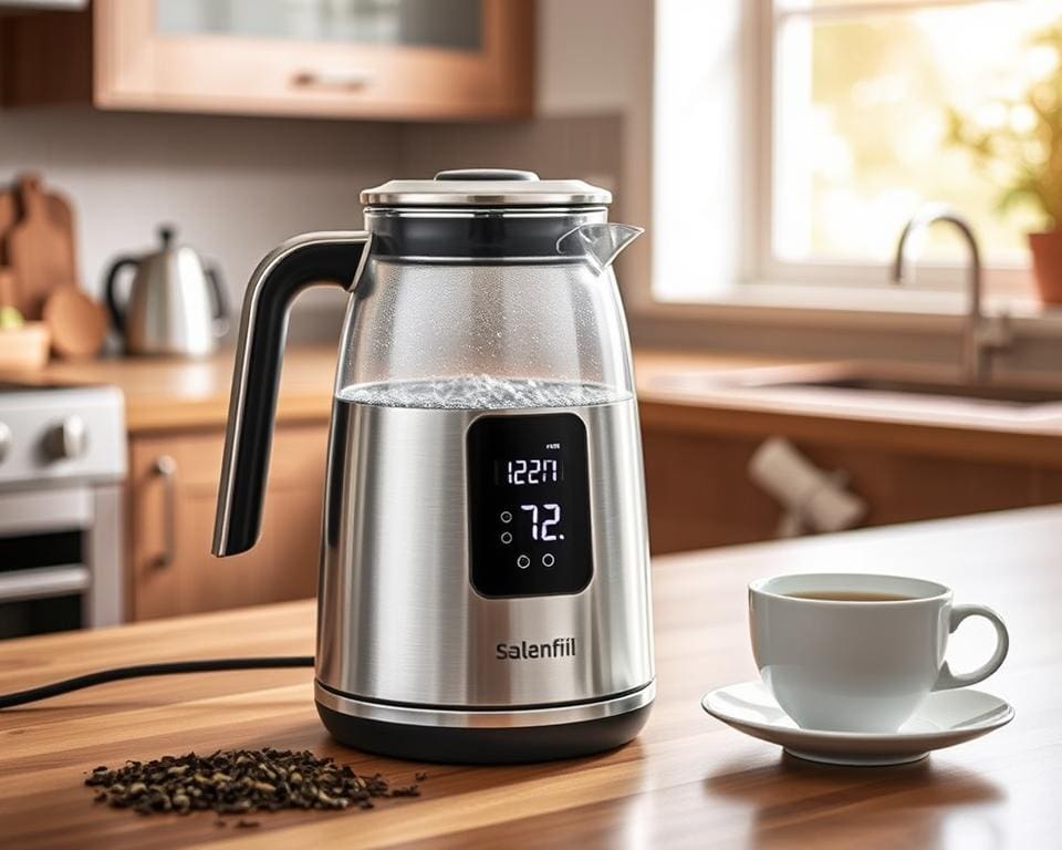Elektrische theemaker met temperatuurregeling: perfect zetten