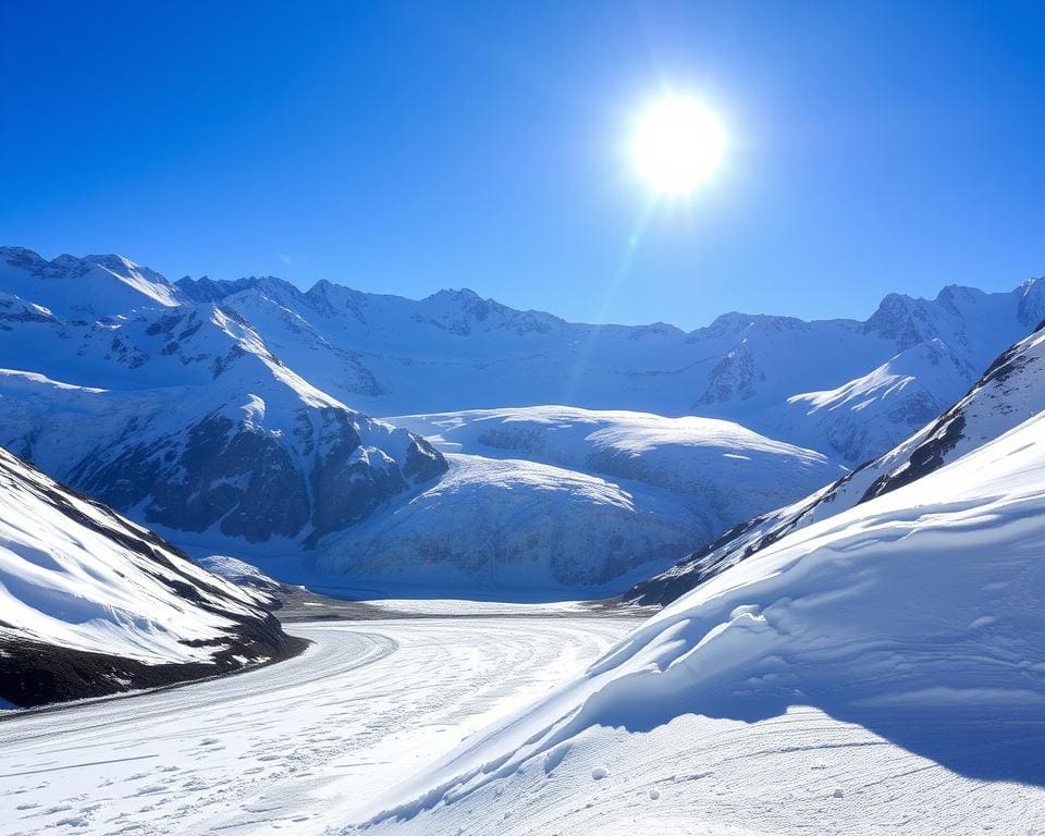 Franse gletsjers in Les Deux Alpes