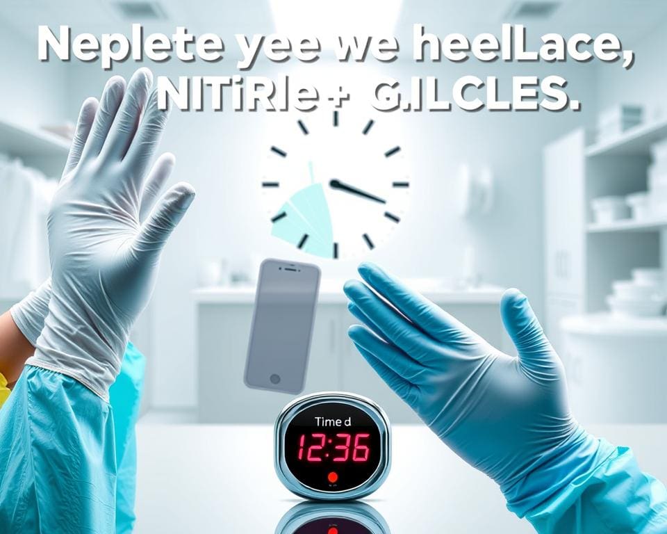 Hoe vaak moet je nitril handschoenen vervangen?