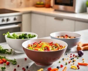 Keukenschalen met handige trechterfunctie