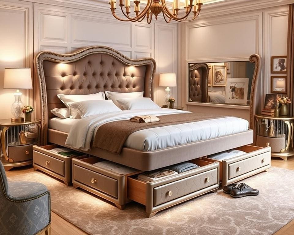 Luxe bedframe met opbergruimte: comfort en functionaliteit