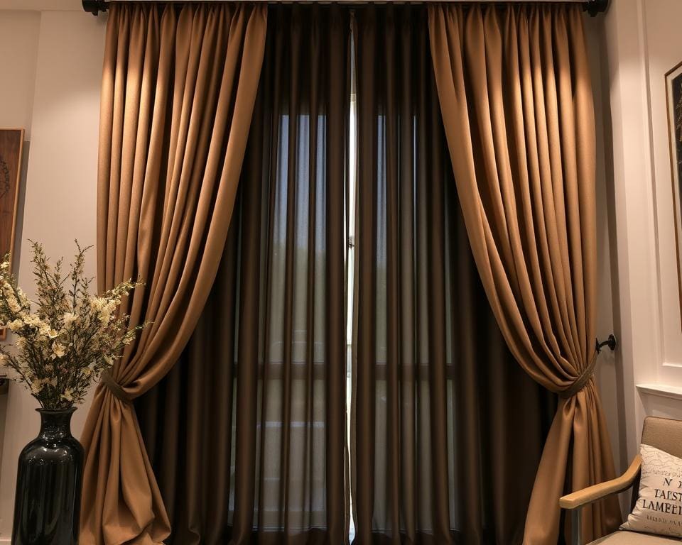 Luxe gordijnen met verduisterende voering: stijl en rust
