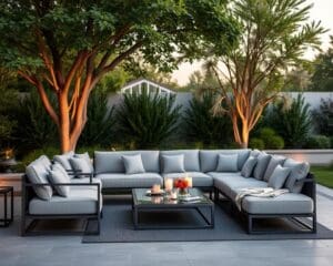 Luxe loungeset met waterafstotende kussens: genieten in stijl