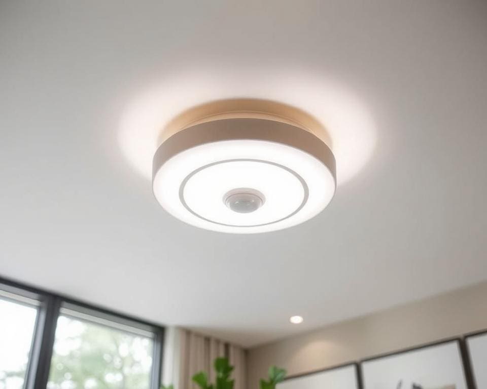 Moderne plafonnière met sensor: licht wanneer je het nodig hebt