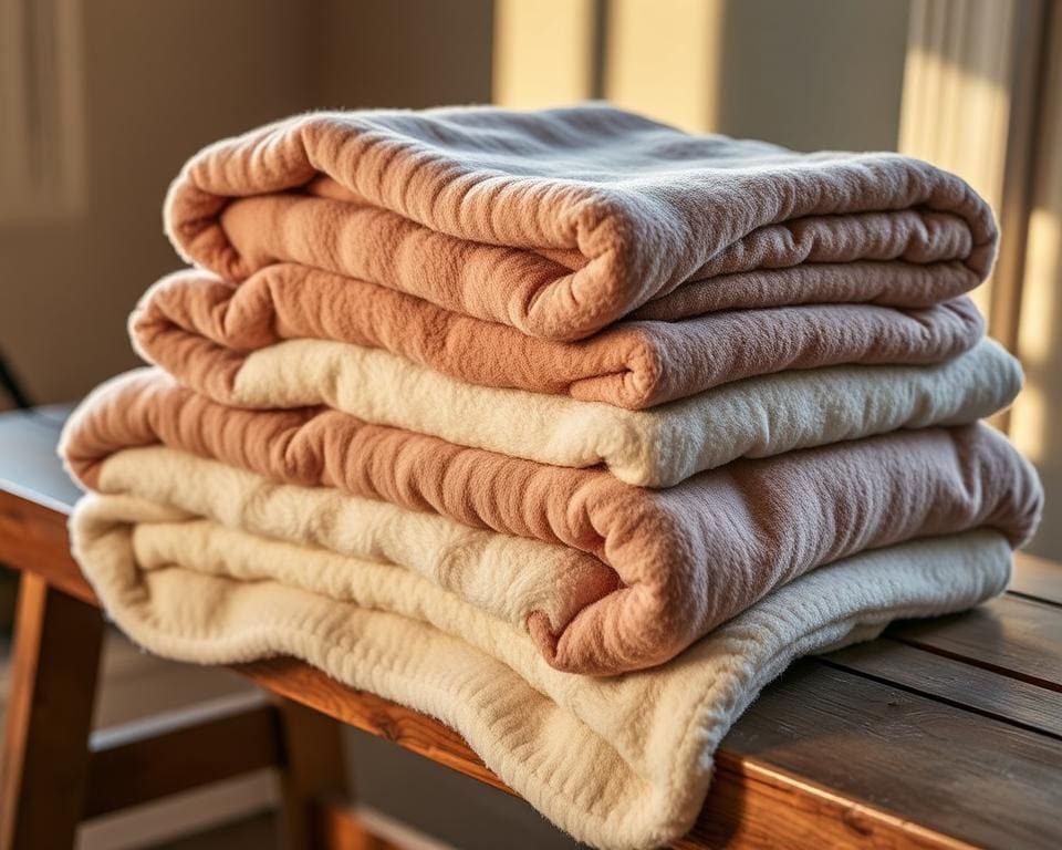 Thermische dekens met zachte fleece voering