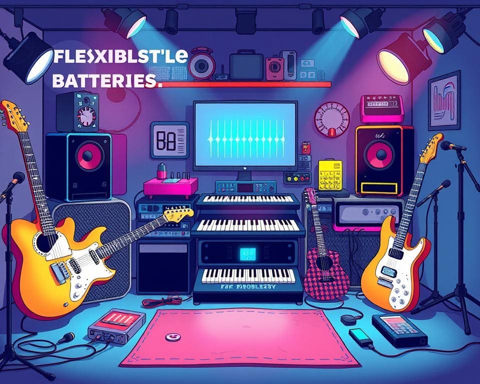 Wat zijn de voordelen van flexibele batterijen in muziekapparatuur?