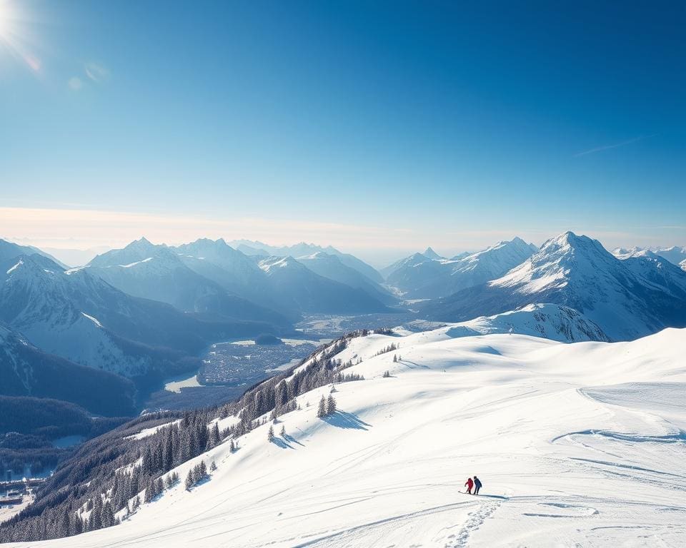 Zugspitze: Duitse skipistes met uitzicht