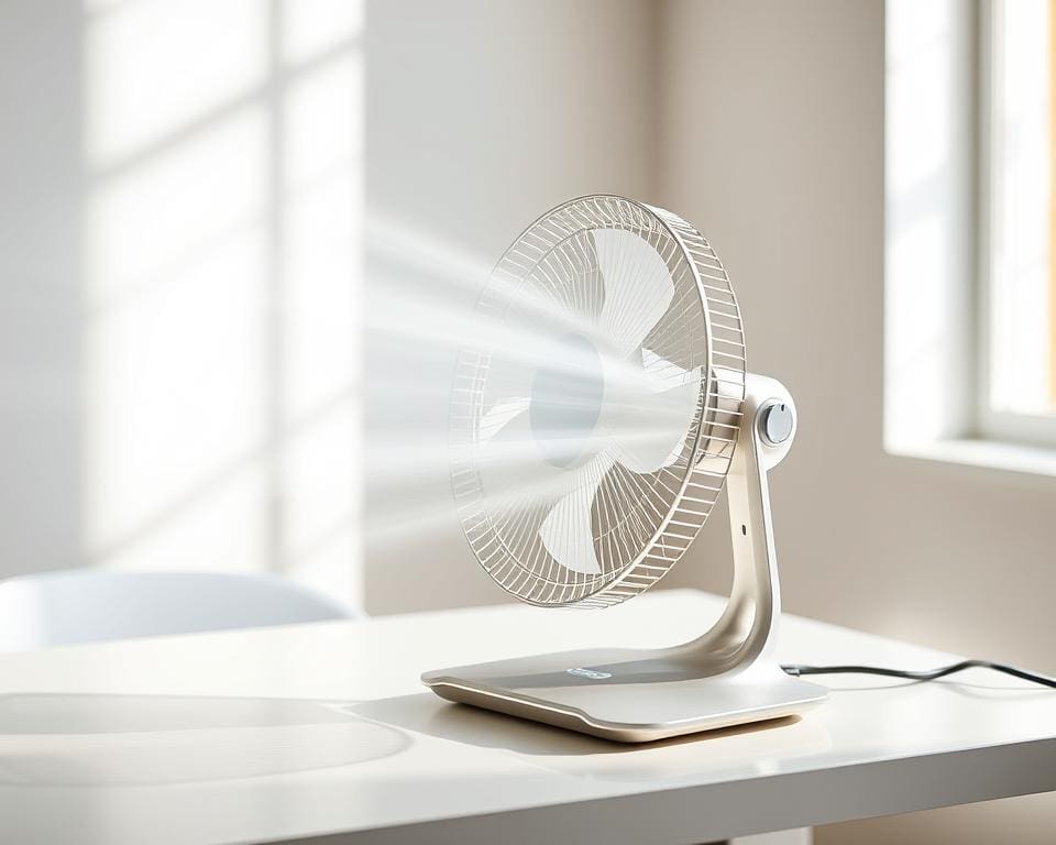 elektrische tafelventilator met oscillatie