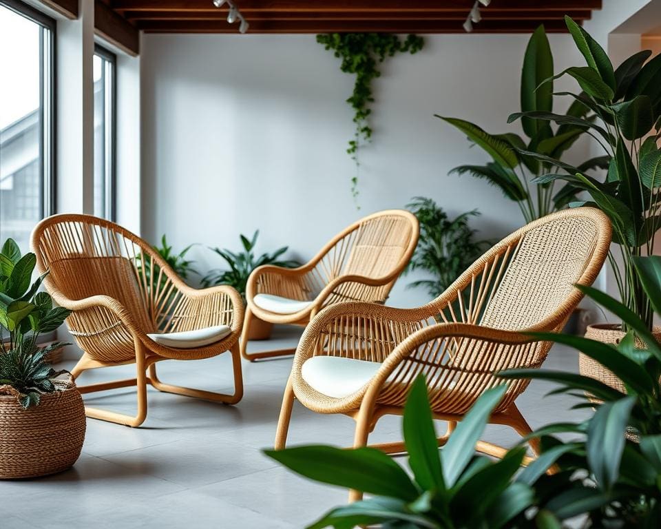 ergonomisch ontwerp rieten stoelen